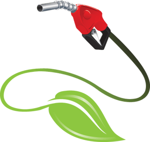gas pump and leaf