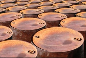 Crude oil barrels
